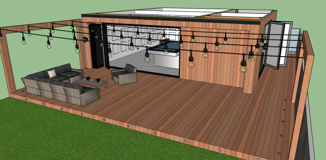 Cedar Cladding contemporary-garden