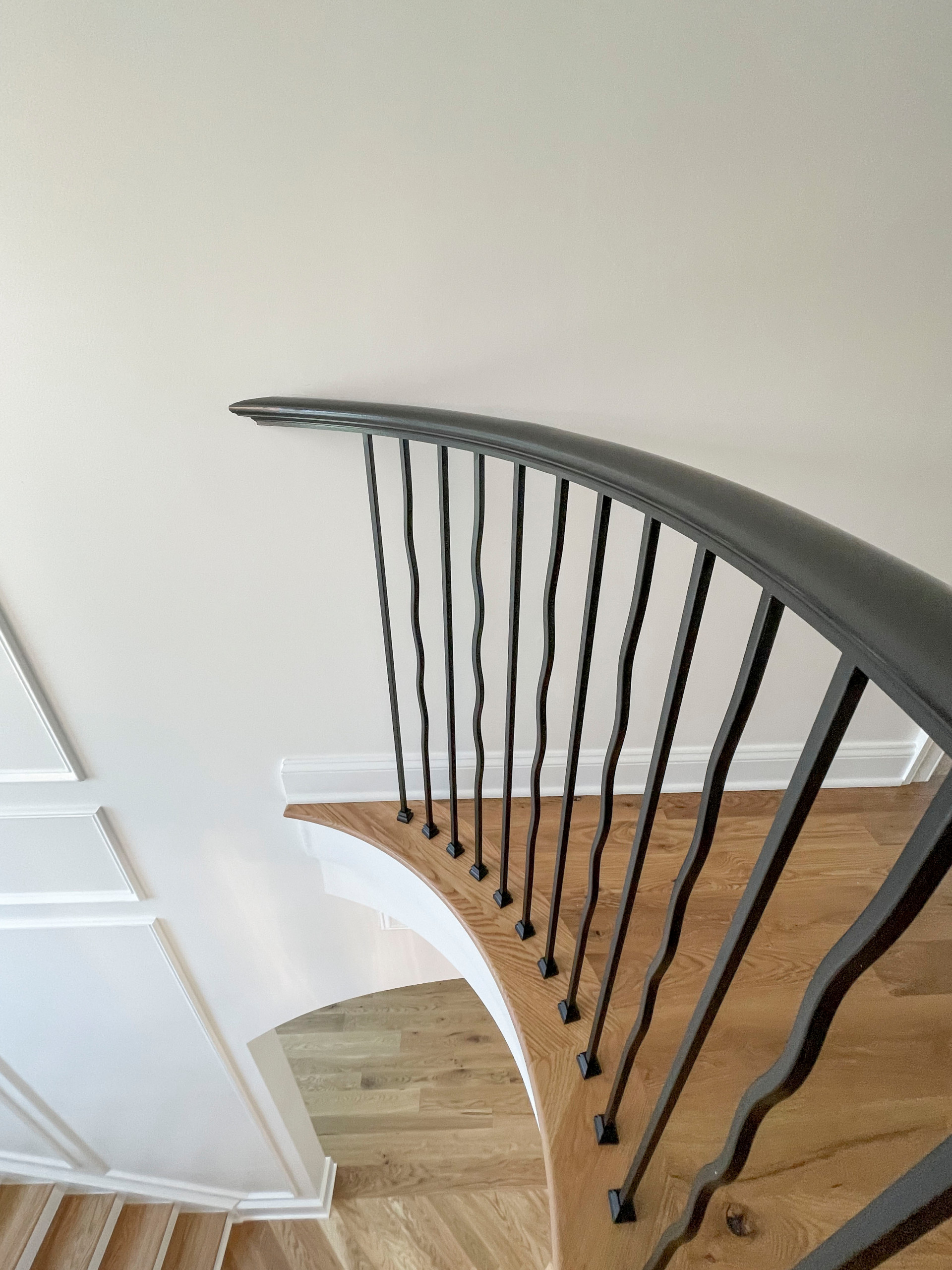 106_Modern Balustrade System Meets Traditional Winding Stairs, Aldie VA  20105