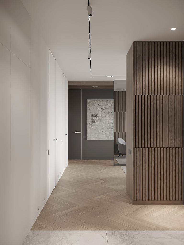 Квартира в современном стиле, ЖК «Duderhof Club», 146 кв.м.