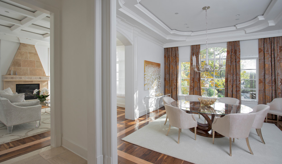 Example of a trendy dining room design in DC Metro