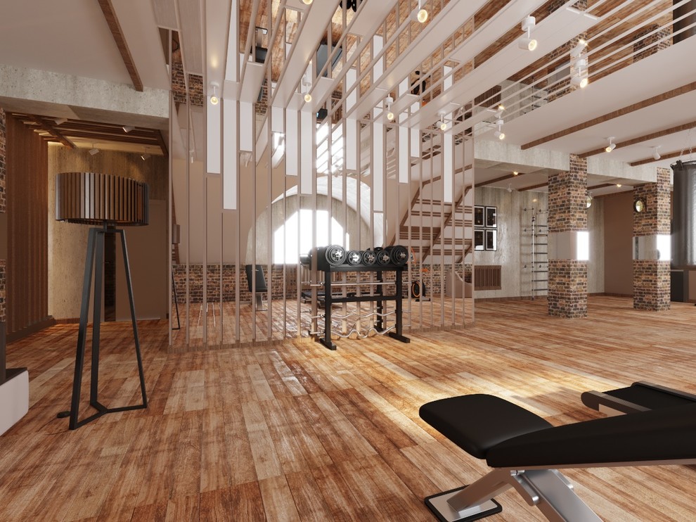 Загородный дом в современном лофте