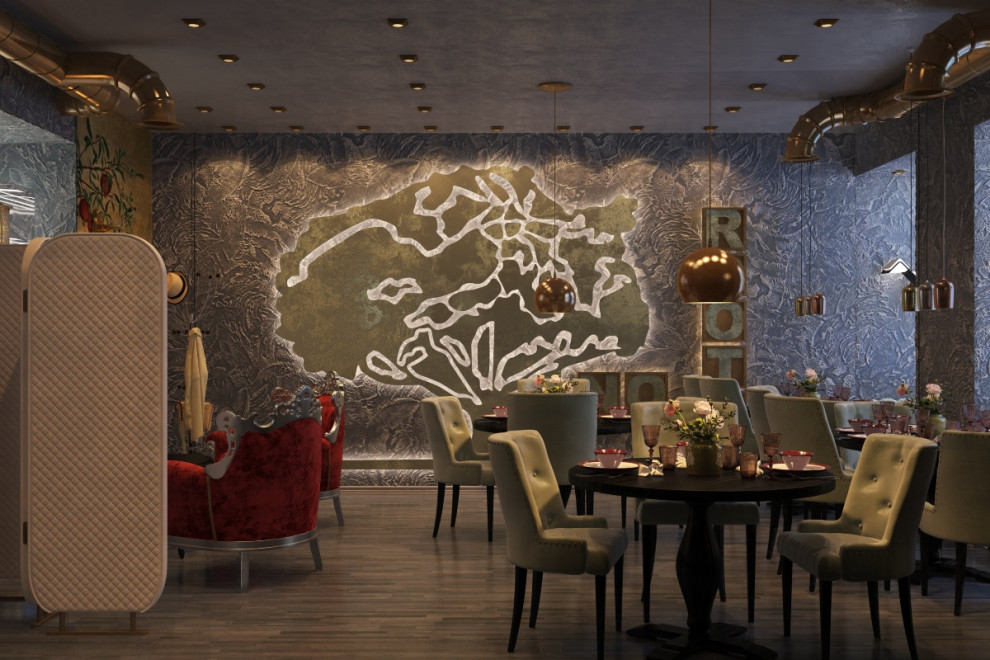 Посадочная зона. Ресторан.