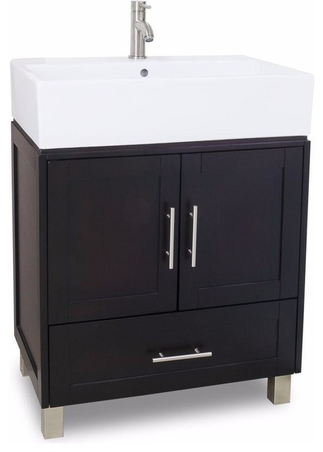 Jeffrey Alexander 28 York Vessel Single Vanity Set Espresso Jeffrey Alexander York Vessel Single Vanity Set Espresso 28