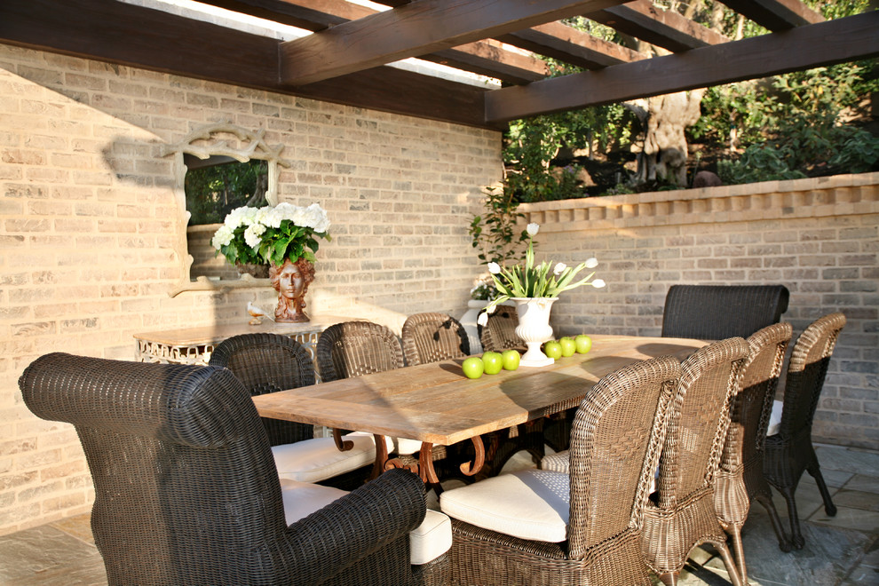 This is an example of a traditional patio in Orange County.
