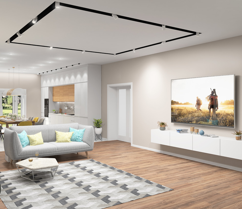 Дизайн кухни-гостиной