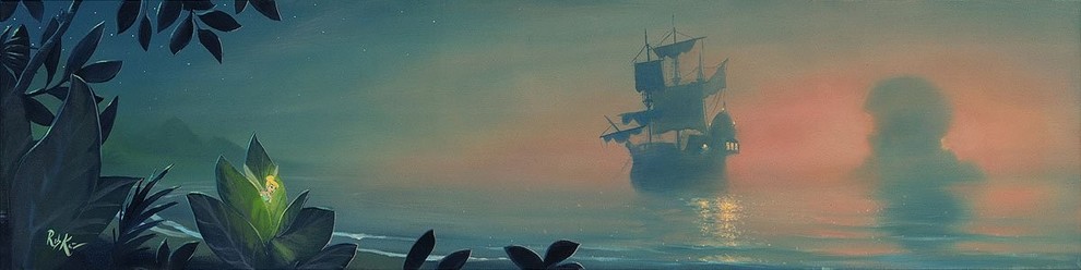 Disney Fine Art, Neverland Lagoon, Rob Kaz, Gallery Wrapped