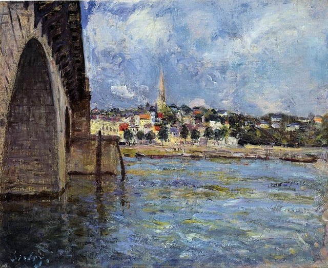 Alfred Sisley The Bridge at Saint-Cloud, 16"x20" Premium Archival Print