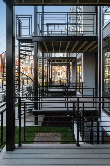 Modern Flats at Upshur contemporary-balcony