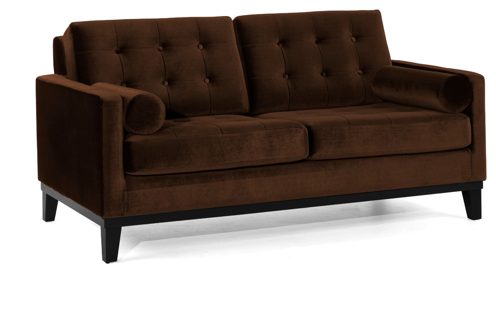 Armen Living - Centennial Loveseat in Brown Velvet - LC7252BR