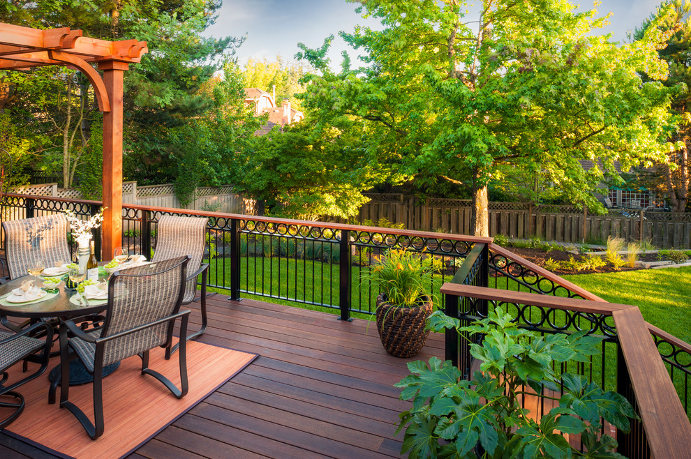 Traditional deck in Portland.