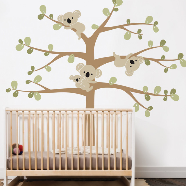 Tree Wall Decals With Koalas Contemporary Wall Decals by Simple