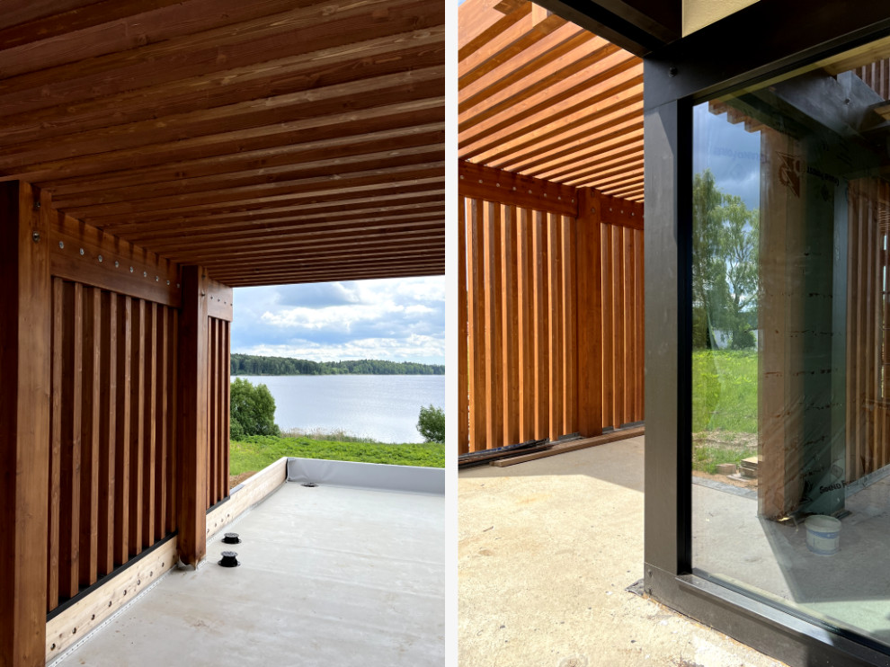 Дом в стиле хайтек по проекту Даймонд-Бей 390м²