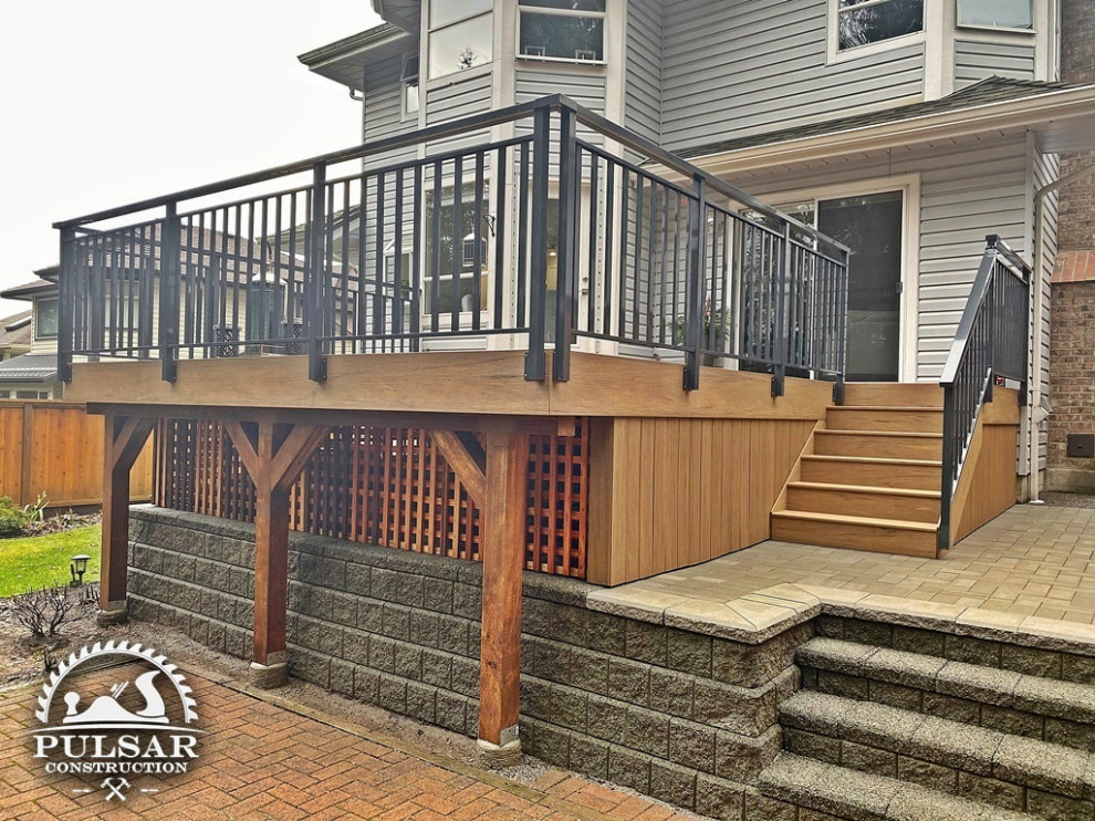 Inspiration for a mid-sized deck remodel in Vancouver