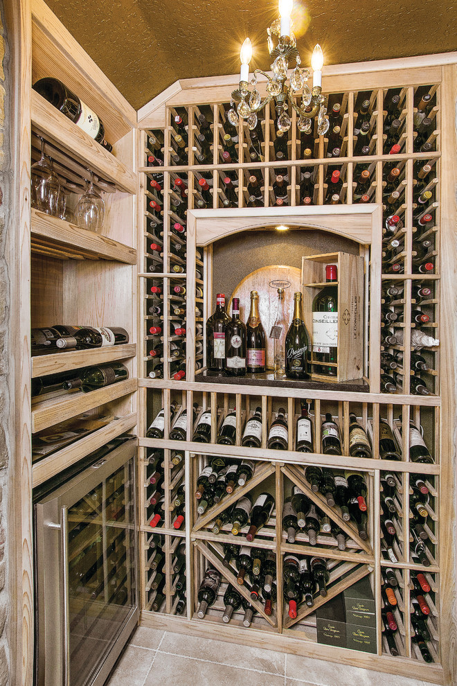 Traditional Kitchen with an Italian Feel Traditional Wine Cellar