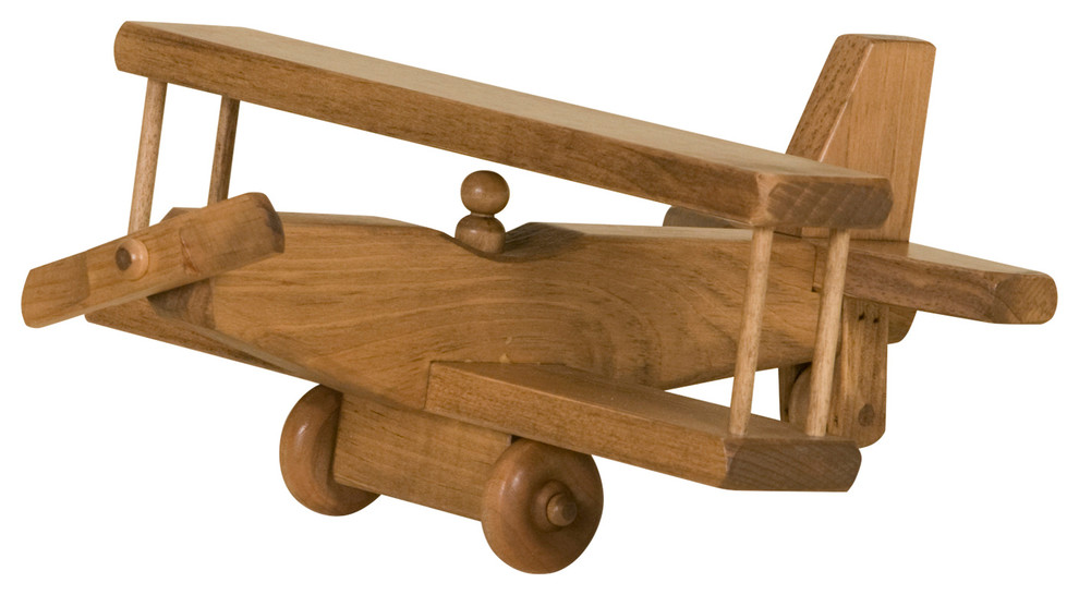 large wooden airplane