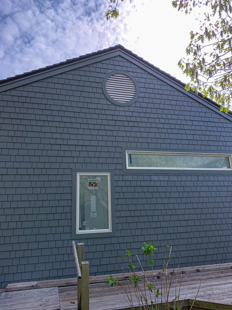 Inspiration for a rustic exterior home remodel in Boston