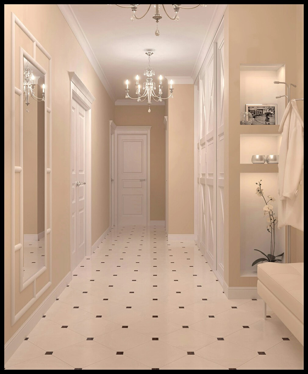 Дизайн интерьера квартиры в Москве в классическом стиле