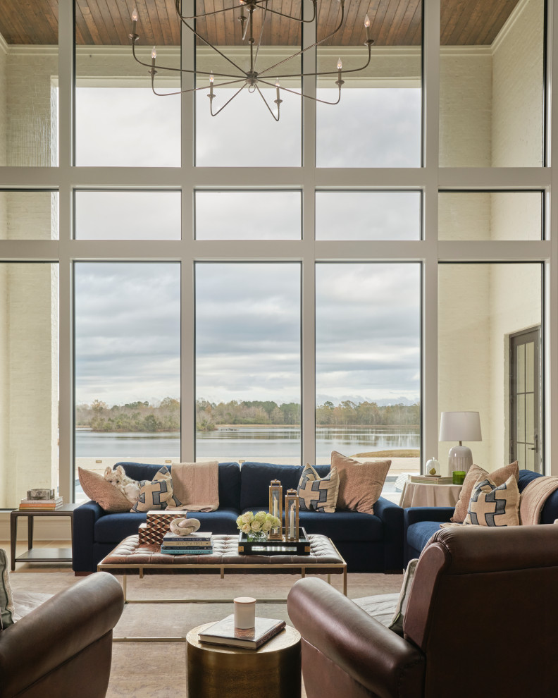 Living room - transitional living room idea