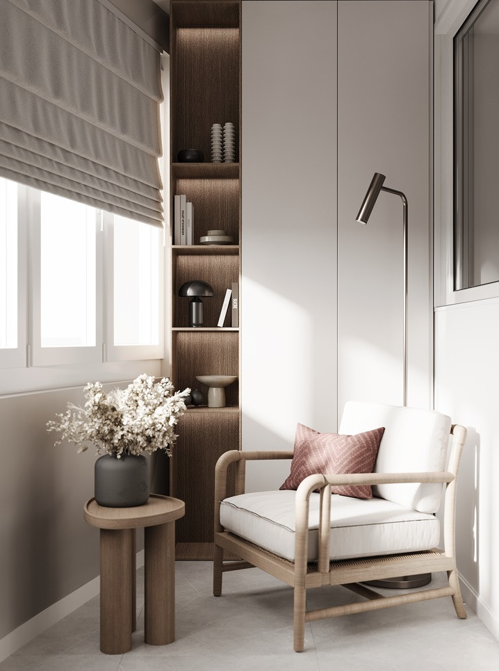 Лоджия в стиле Джапанди 2025