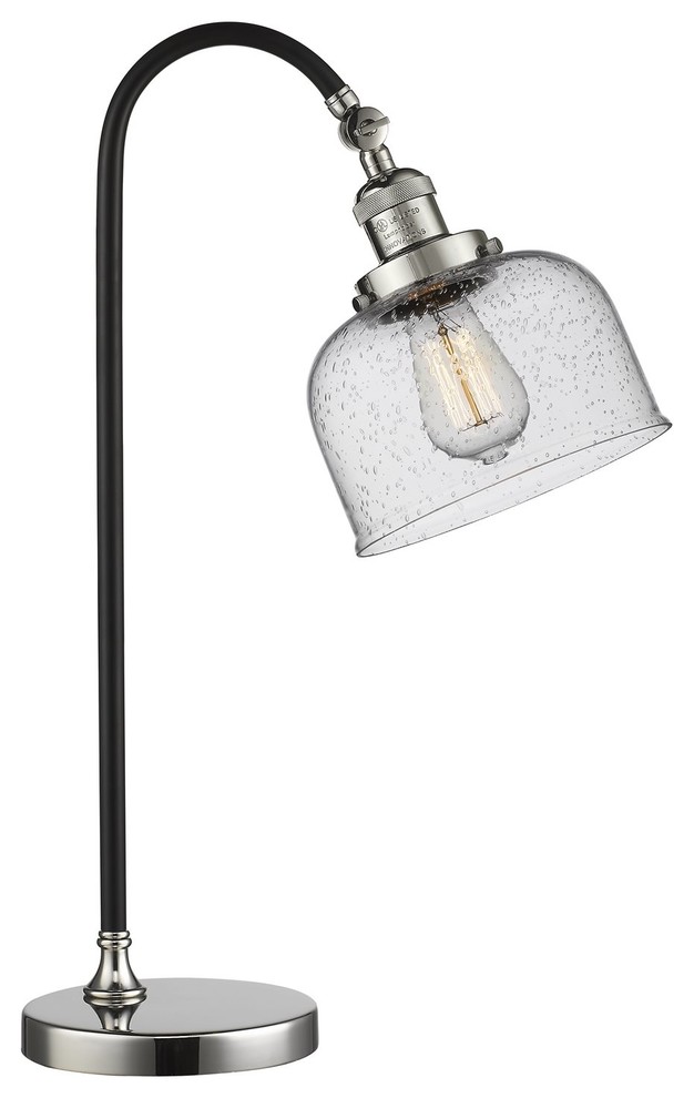 Innovations Black Brook 1-Light Lamp, Black Polished Nickel