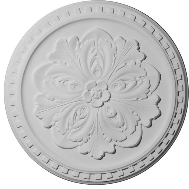 8 Inch Brushed Nickel Ceiling Medallions Shelly Lighting