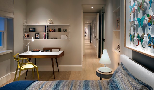 Luxury Apartment in Queen's Gate contemporaneo-camera-da-letto