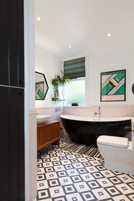 Surrey Ecclectic Home eclectic-bathroom