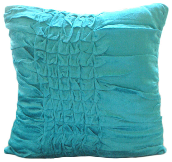blue textured knotted 16x16 velvet pillows cover turquoise knots contemporary decorative - Turquoise Decorative Pillows blue textured knotted 16x16 velvet pillows cover turquoise knots contemporary decorative - Turquoise Decorative Pillows