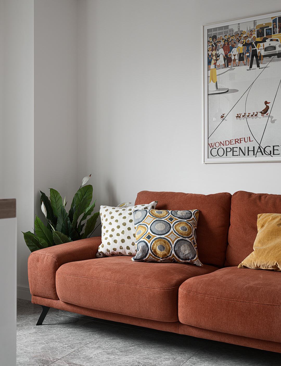 Кухня. Вид на зону дивана