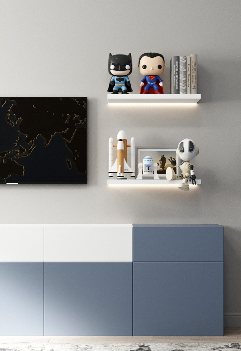 Квартира с современной гостиной с отсылками к ар-деко. Проект 2022 года