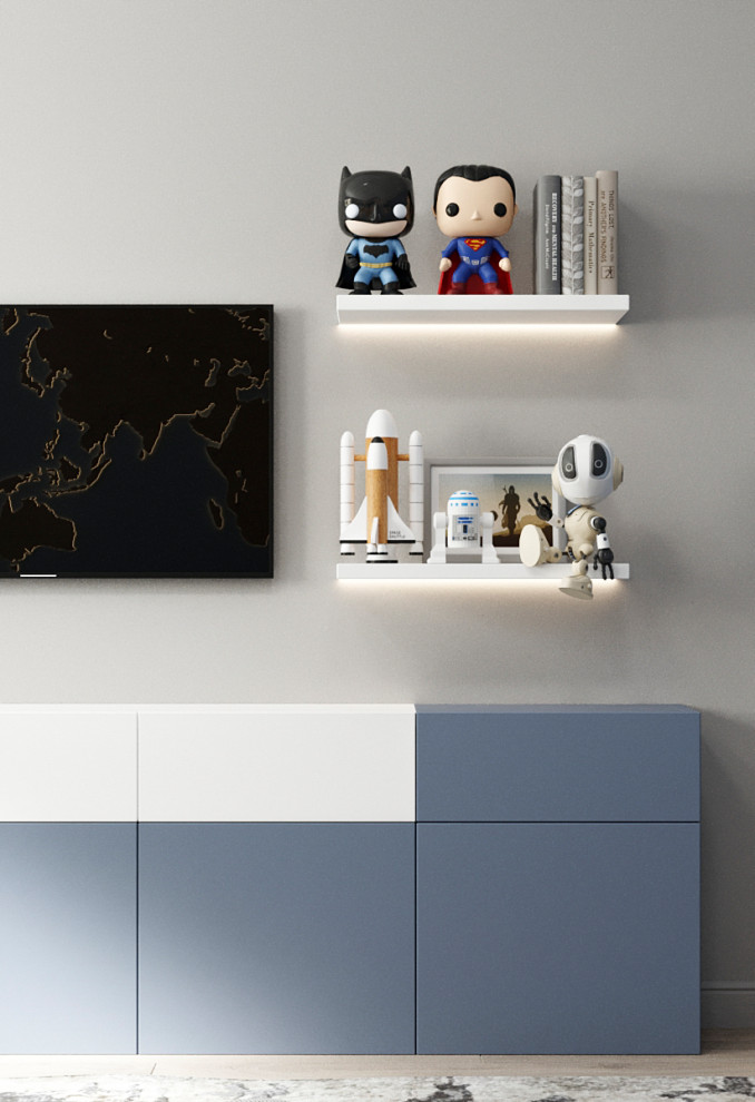 Квартира с современной гостиной с отсылками к ар-деко. Проект 2022 года