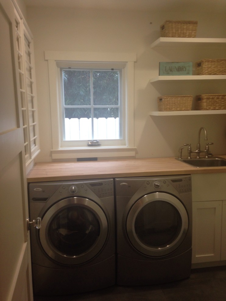Brass pulls or knobs for laundry room