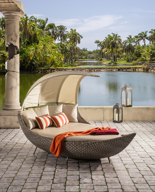 Crescent Chaise Lounge Modern Patio Miami By El Dorado El Dorado Furniture Accessories Crescent Chaise Lounge Modern Patio