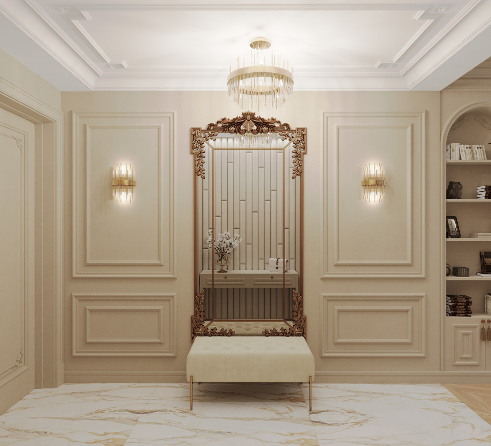 Интерьер 2-ух уровневой квартиры_ "АРОМАТ САДОВ"