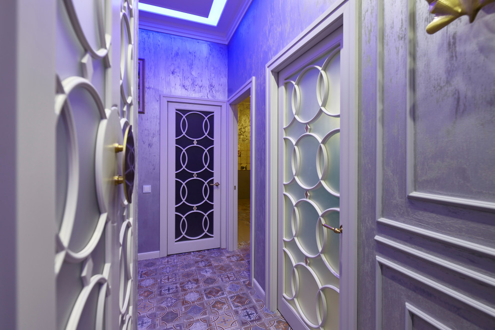 Inspiration for a mid-sized contemporary hallway in Moscow.