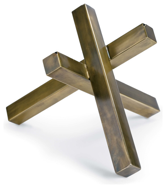 Intersecting Sculpture (Brass) Contemporary Decorative Objects And