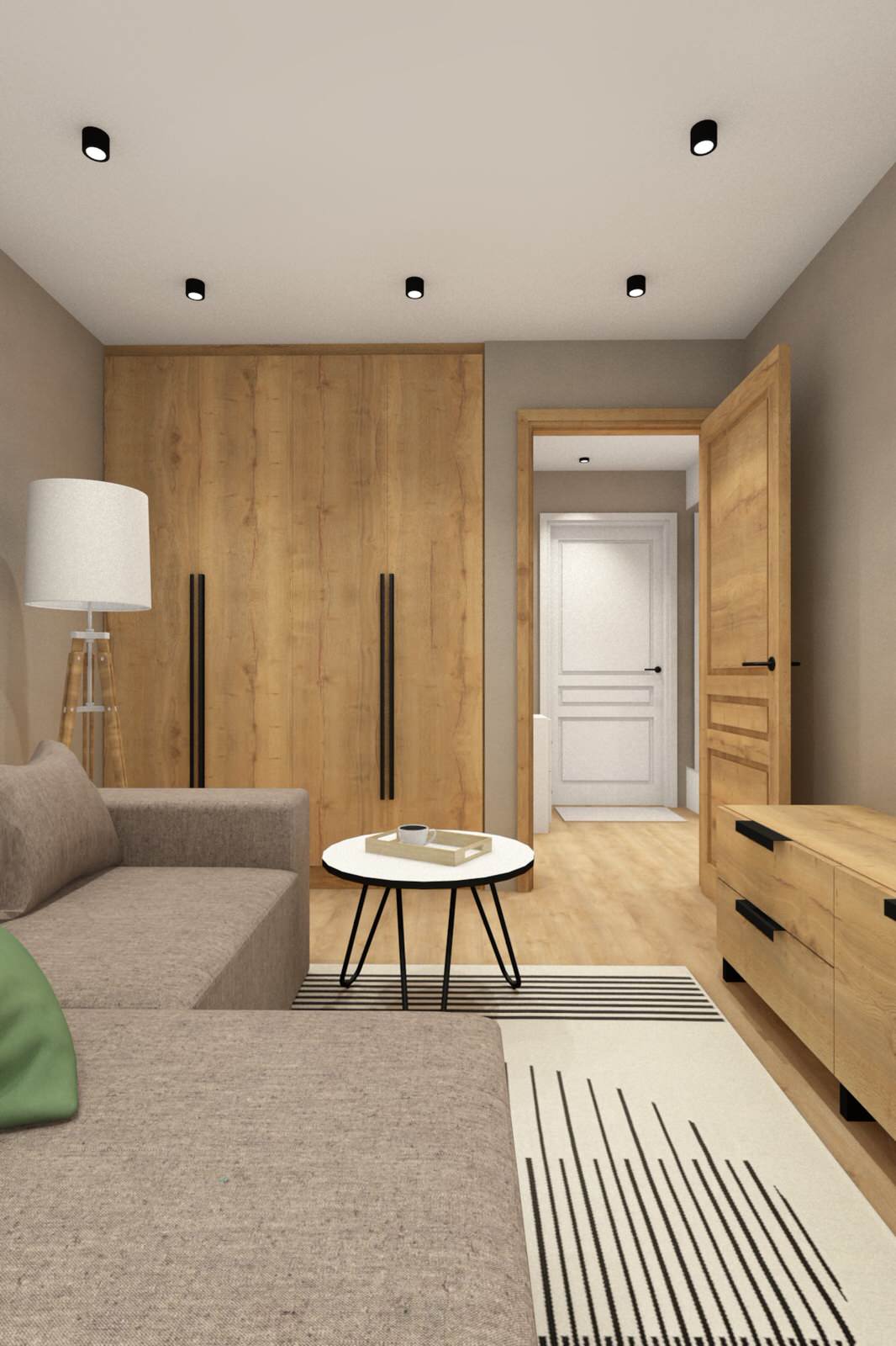 Небольшая квартира в минимализме