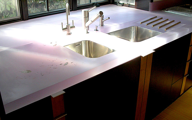 Custom Resin Kitchen Countertops Modern Kitchen San