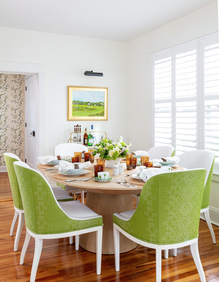 Beach style dining room photo in Miami