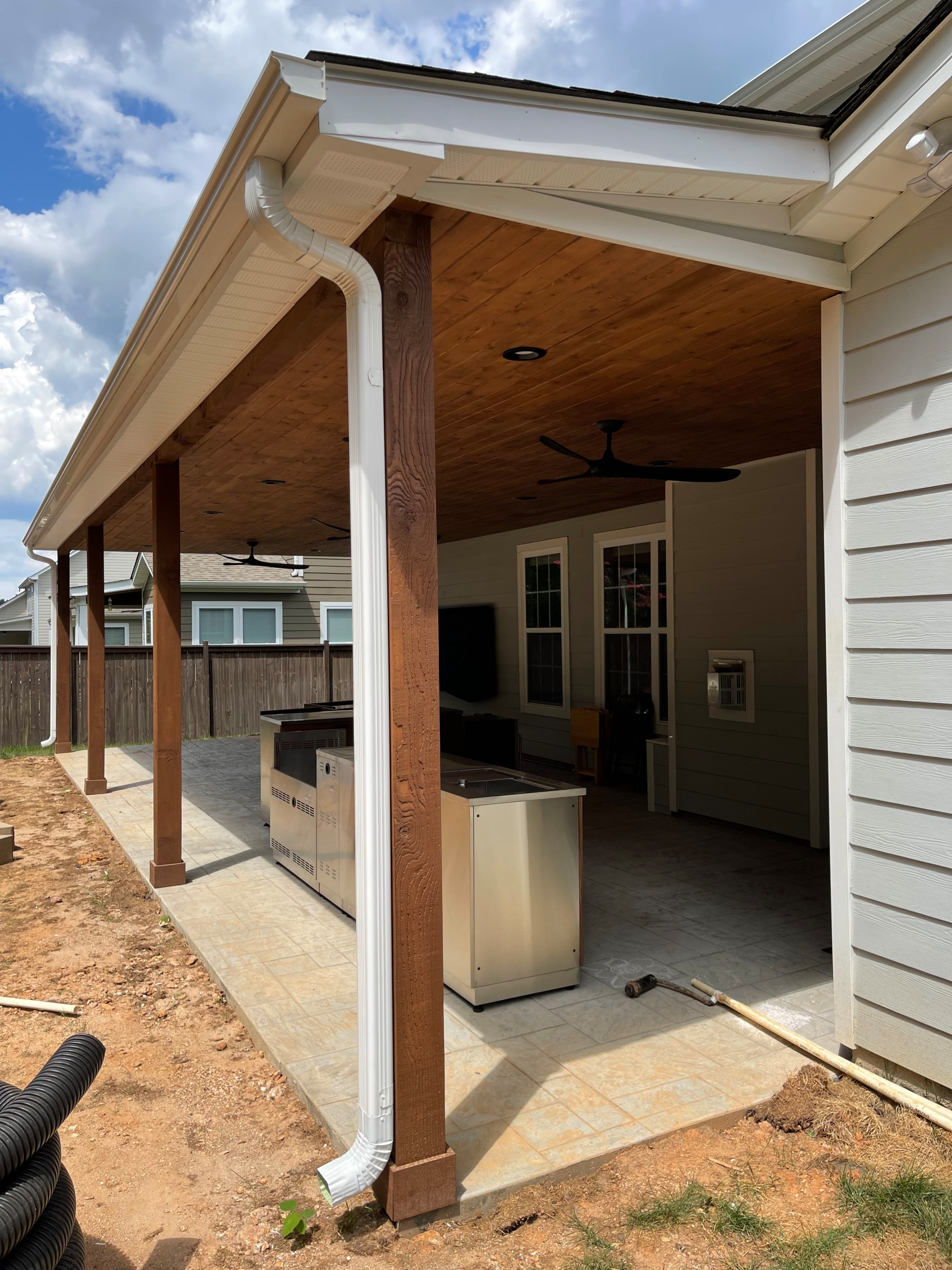 Simpsonville covered patio