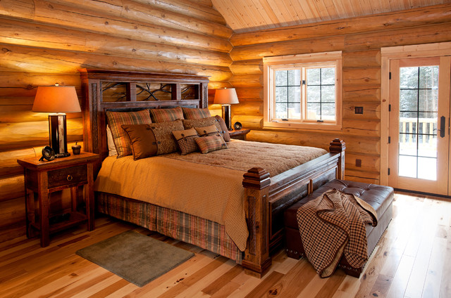 Reclaimed Wood Rustic Cabin Bed - Rustic - Bedroom - Other - by Woodland Creek Furniture
