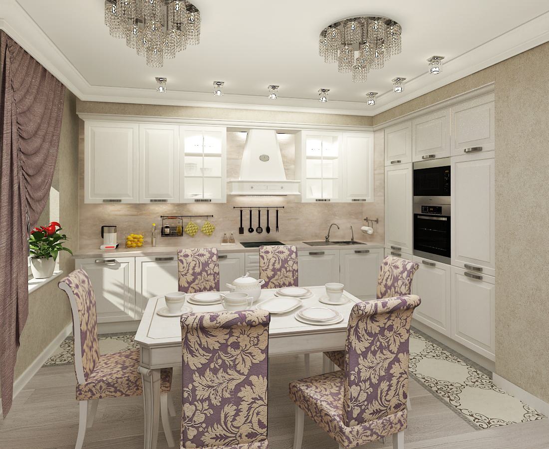 Проект интерьера трехкомнатной квартиры, ул.Космонавтов, 98 м.кв.