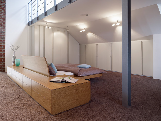 K&uuml;chen und Wohnkonzept contemporaneo-camera-da-letto