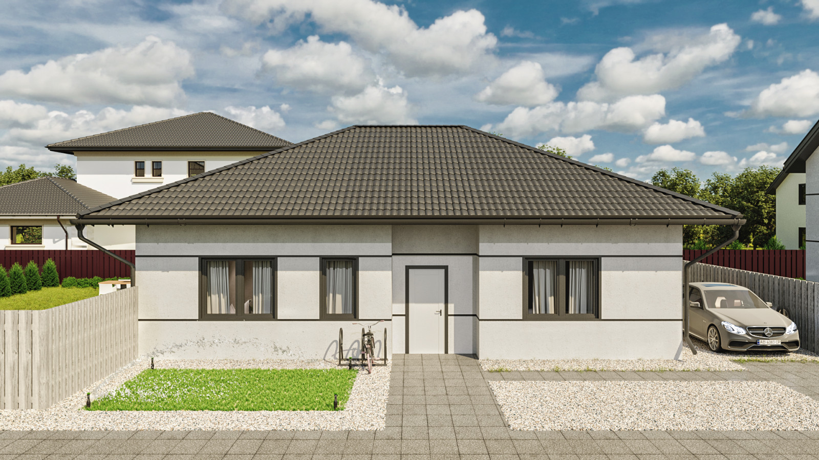 Build project. Cottege complex