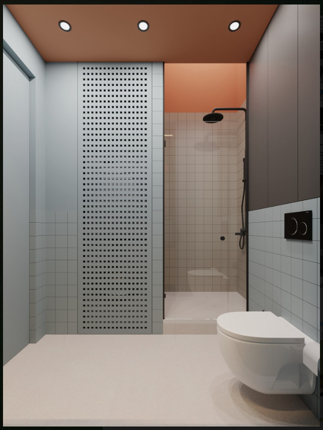 Стеклянная перегородка в душевую