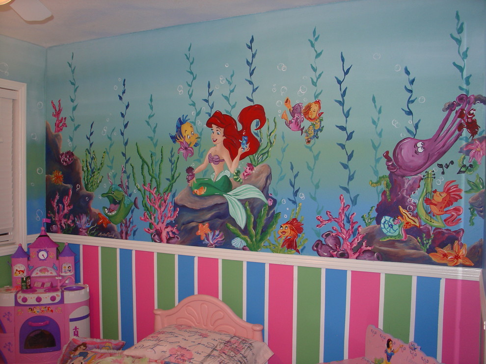 The Little Mermaid Mural - Orange County - by Murals & Decor Painting ...