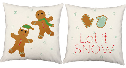 Cozy Christmas Cookies Throw Pillows, In/Outdoor Covers and Cushions