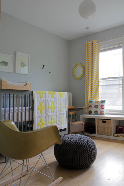 Gus's Modern Nursery on a Budget contemporary-kids