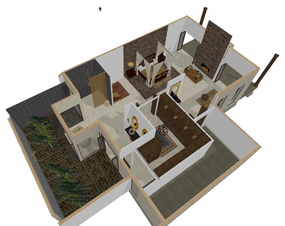 Villa Asmara Master Bedroom concept drawing