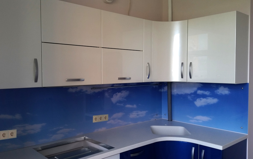 Кухонный фартук из стекла (тематика: природа)